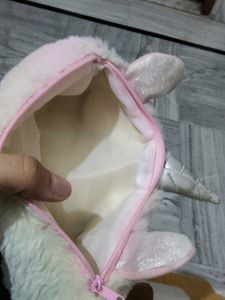 Cute Unicorn Plush Cosmetic Bag