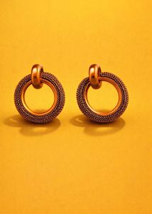 Chic Circle Drop Earrings