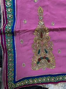wedding/party wear saree with blouse