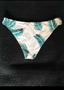 Tropical Leaf Print Bikini Bottoms