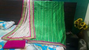 Green punjabi suit with Dupatta