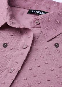 Chic Purple Textured Shirt