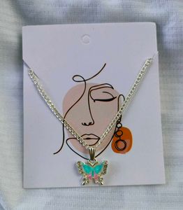 Cute Butterfly Pendant Necklace