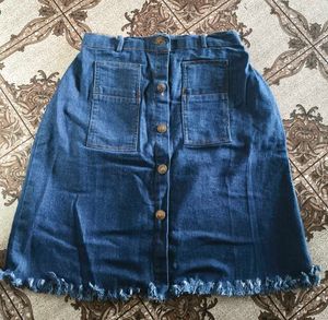 Denim Skirt Set