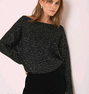 Sparkle Knit H&M Off shoulder Top