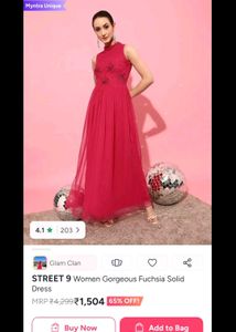 Elegant Pink Gown Offer only for Today