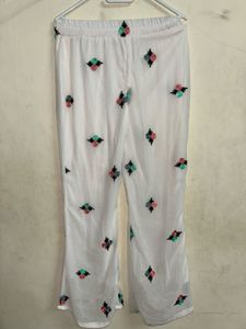 White Embroidered Kurta with pants