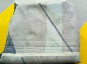 gray bedsheet