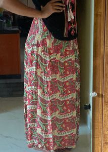 Floral Print Maxi Skirt