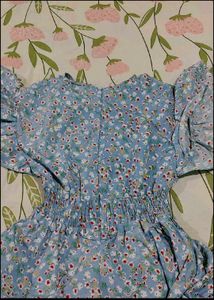 Blue Floral Maxi Dress