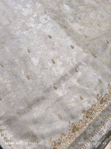 vintage zardosi hand work saree