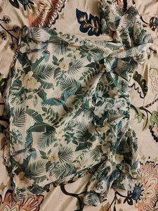 Tropical Parrot Print Blouse