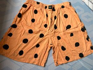 Orange Polka Dot Boxer Shorts
