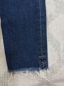 Blue Distressed Denim Jeans
