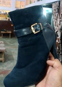 Black Suede Ankle Boots