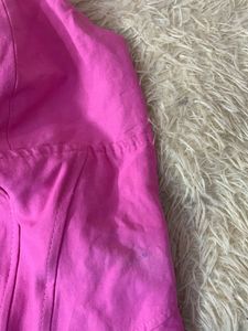 Zara Hot Pink Corset Top