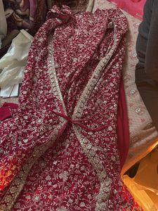 Embroidered Blouse, shrug and pants