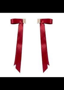 Viral Magnetic Red Ribbon Hair Clip