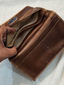 Longchamp Paris Brown Leather Wallet