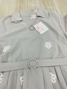Elegant Peacock Embroidered Midi Dress