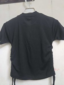 Black Ruched Top