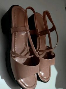 Pink Wedge Sandals