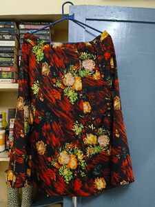 Bohemian Floral Print Skirt adjustable