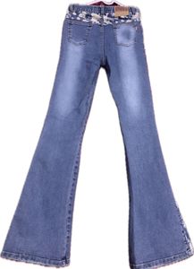 Bootcut Floral Jeans