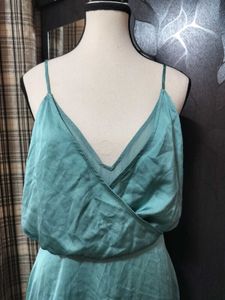 Satin Spaghetti Strap Mini Dress