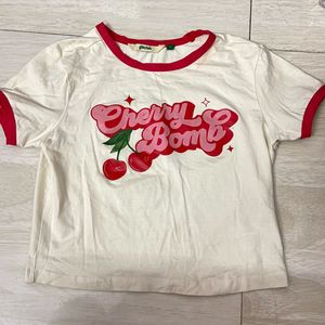 Cherry Bomb Graphic top for women