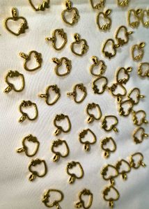 Golden Heart Charms (Set of 20 pieces)