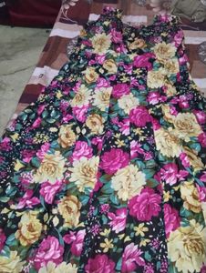 Ethnic gown with shrug ( kurta )