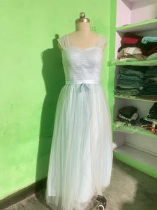 Beautiful Light Blue Tulle Gown