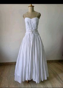 Elegant White Bridal Gown
