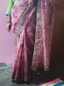 Beautiful Net Sharee Set  Worn Once  Like New