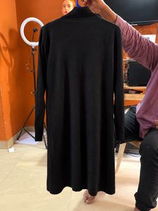 Black Turtleneck Long Sleeve Dress