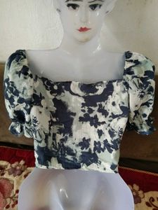 offer sale 🎊 Chic Floral Print Puff Sleeve Top