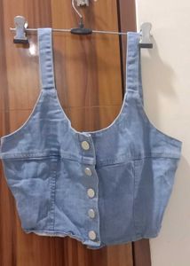 Denim Crop Top