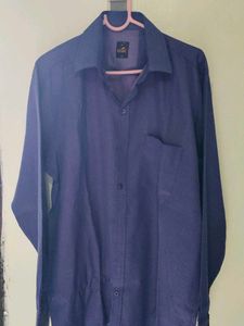 Marc Men's Blue Polka Dot Shirt