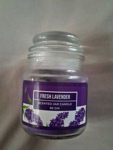 Fresh Lavender Scented Jar Candle