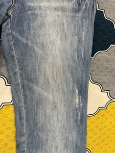 Ice blue jeans