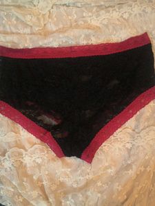 Black &amp; Pink Lace Briefs