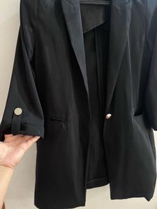 Women's Black Blazer. Size L