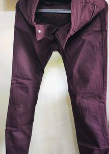 H&amp;M L.O.G.G.Deep Mauve Skinny Jeans | W26/28