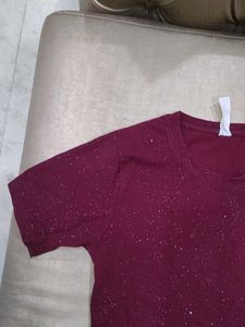Sparkly Maroon T-Shirt