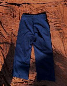 Blue Wide Leg Sailor Pants