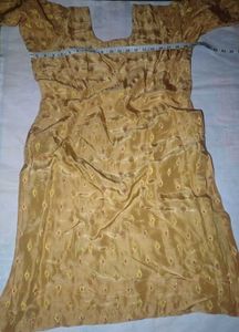 Golden Embroidered Kurta soft