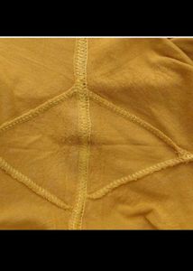 Yellow Printed Kurta 2xl