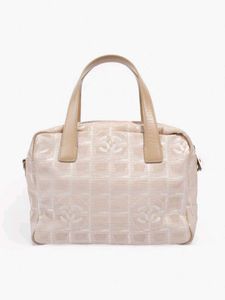 Chanel Beige Canvas Monogram Bag (Authenticated)