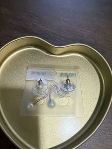 Elegant Pearl &amp; Crystal Earrings